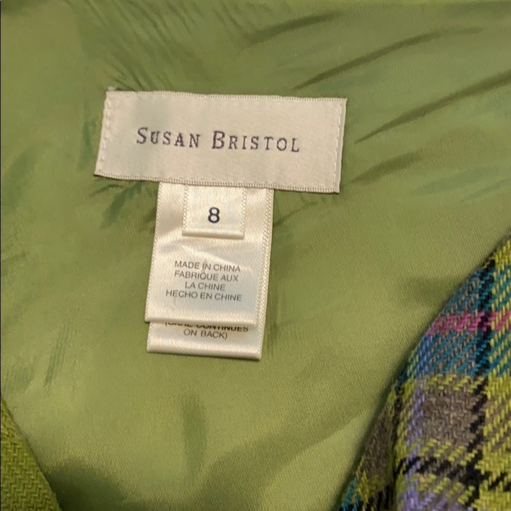 Wool Plaid Skirt - Picture 3 of 4